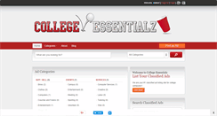 Desktop Screenshot of collegeessentialz.com